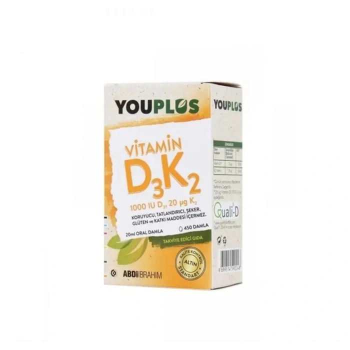 Youplus Vitamin D3 K2 Damla 20 ml
