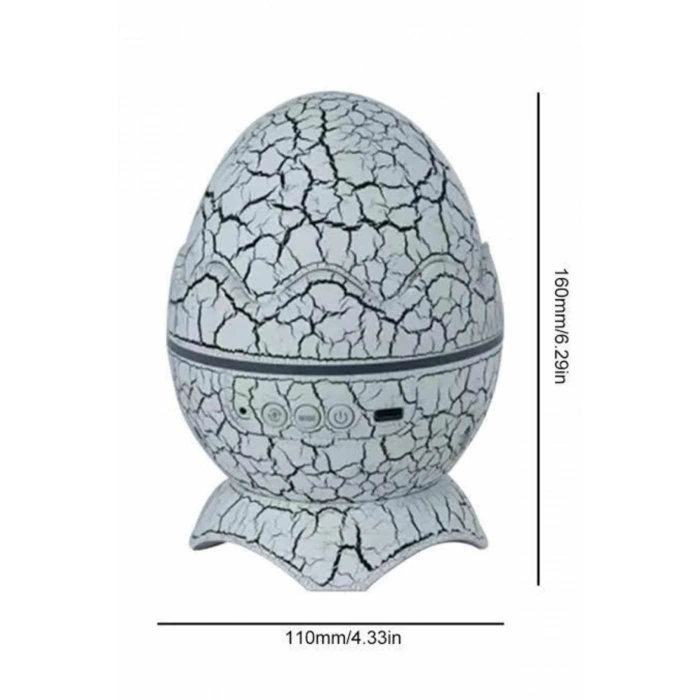 Yumurta Görünümlü Masa ve Gece Lambası Renk Değiştirebilen Projektör