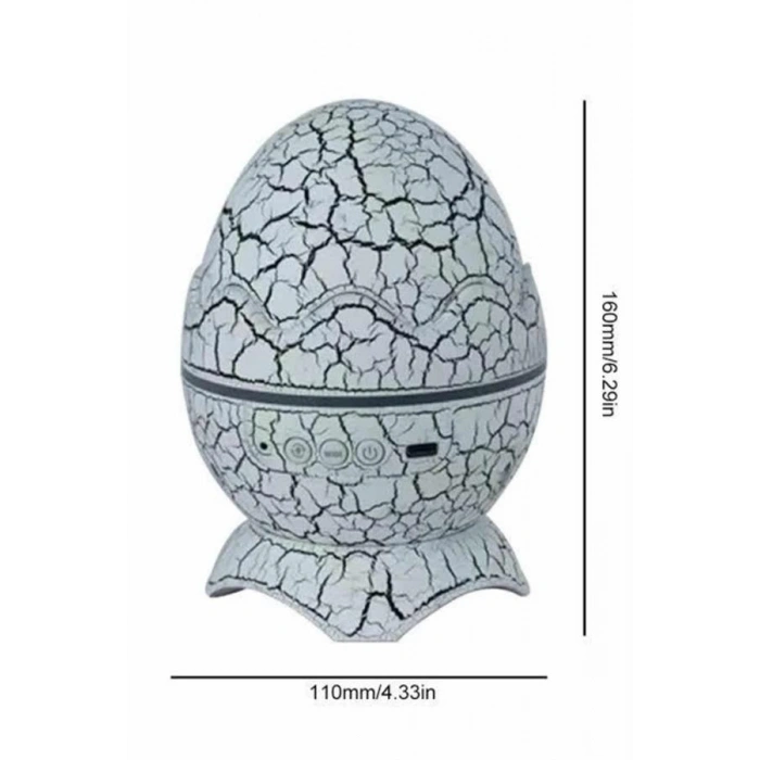 Yumurta Görünümlü Masa ve Gece Lambası Renk Değiştirebilen Projektör