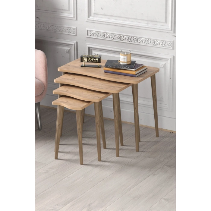 Zigon Sehpa Ahşap 4lü Atlantik Çam KR