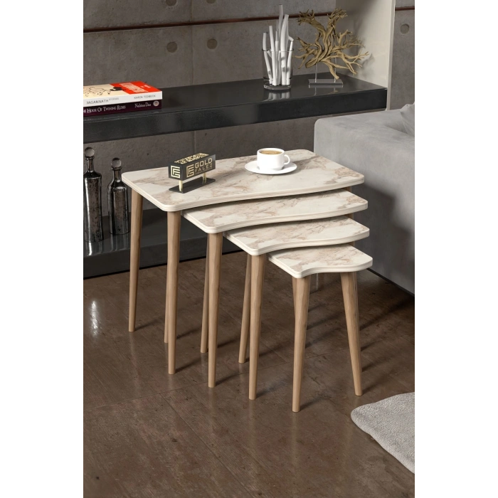 Zigon Sehpa Ahşap 4lü Efes KR