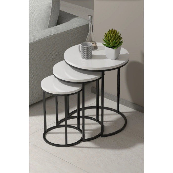 ZİGON SEHPA C LÜX BEYAZ