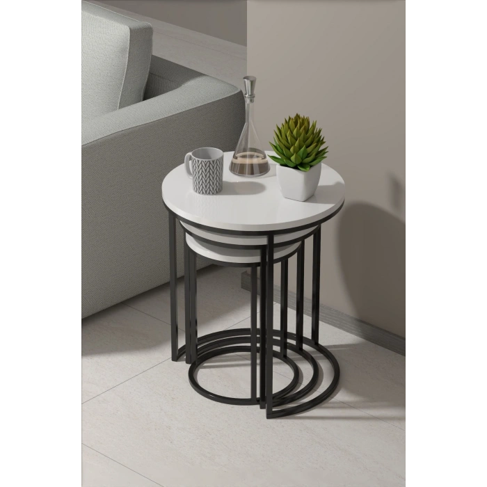 ZİGON SEHPA C LÜX BEYAZ