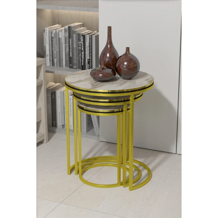 ZİGON SEHPA C LÜX ÇİFT GOLD EFES