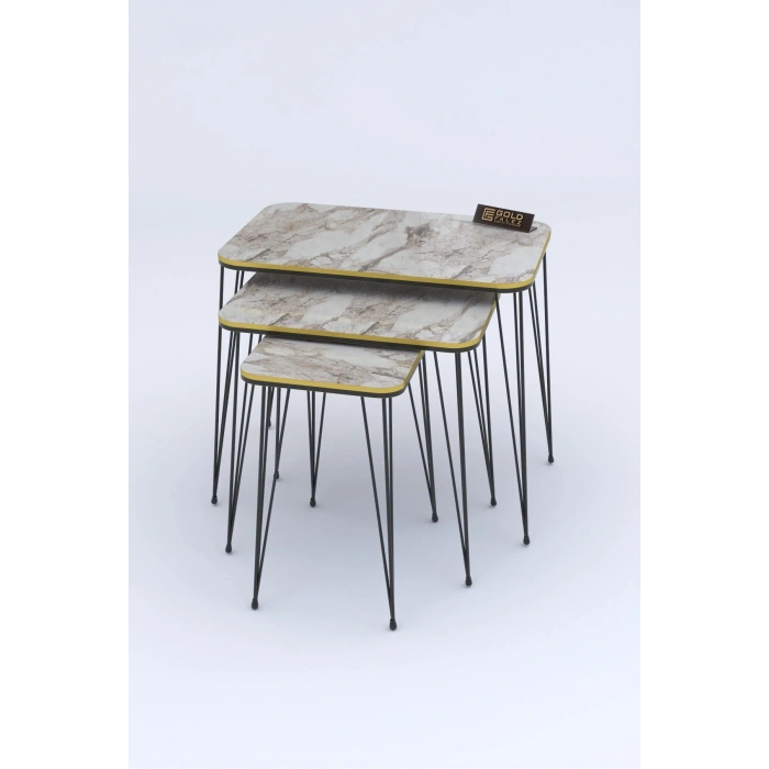 Zigon Sehpa Kr Çift Efes Tel Siyah Ayak