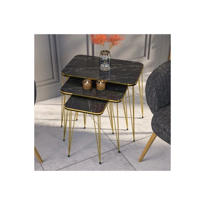 Zigon Sehpa Kr Çift Gold Bendir Tel