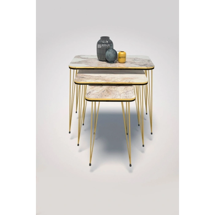 Zigon Sehpa Kr Çift Gold Efes Tel