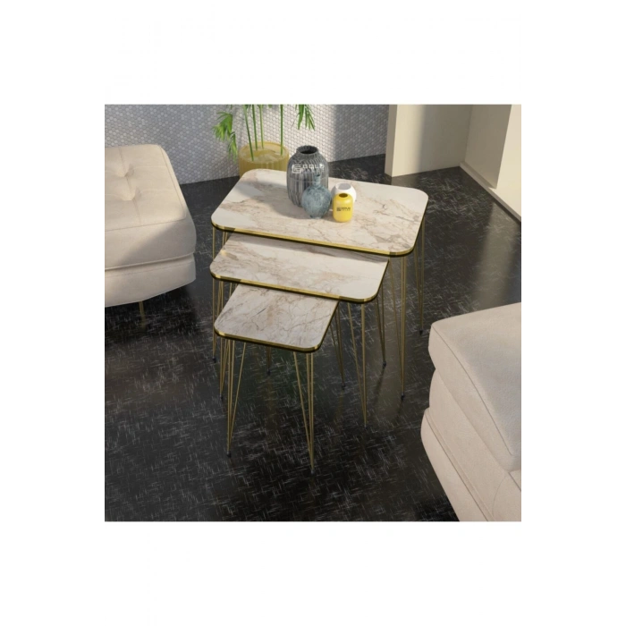 Zigon Sehpa Kr Çift Gold Efes Tel