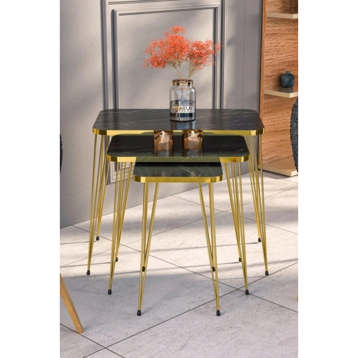 Zigon Sehpa Kr Gold Bendir Tel