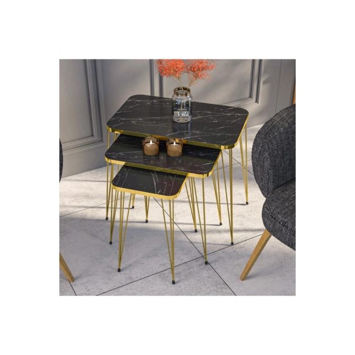 Zigon Sehpa Kr Gold Bendir Tel