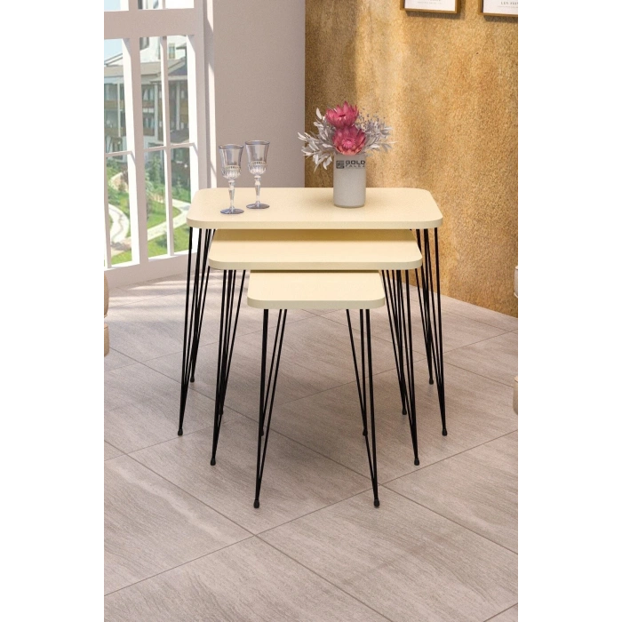 Zigon Sehpa Kr Krem Tel