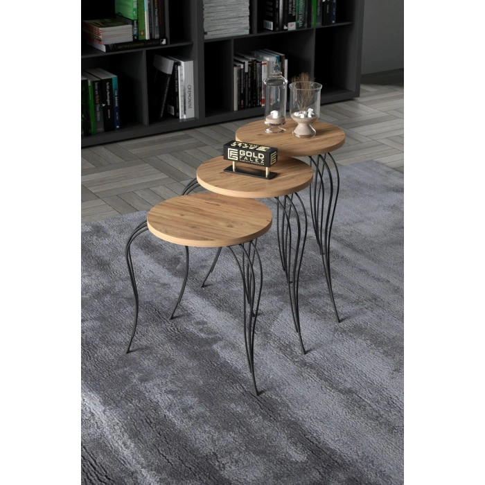 ZİGON SEHPA LÜKENS ANTRASİT CEVİZ