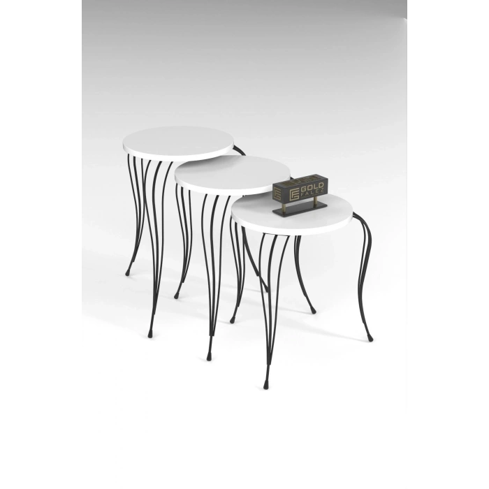 ZİGON SEHPA LÜKENS BEYAZ