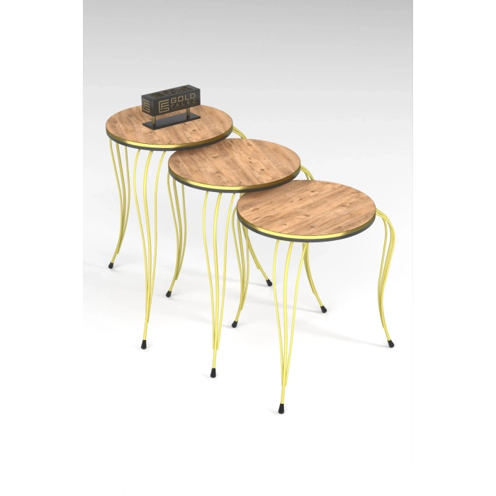 ZİGON SEHPA LÜKENS ÇİFT GOLD ATLANTİK ÇAM