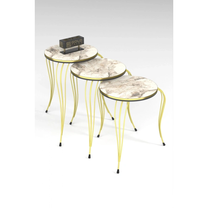 ZİGON SEHPA LÜKENS ÇİFT GOLD EFES