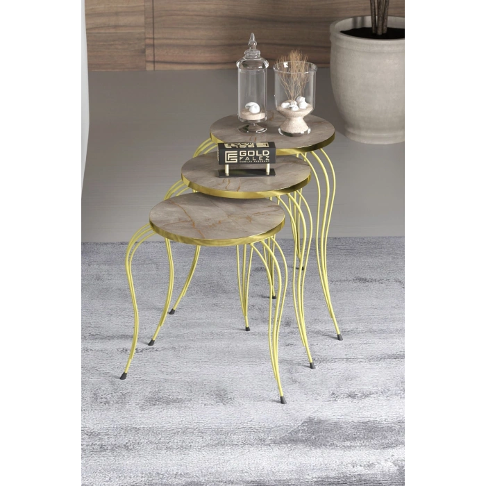 ZİGON SEHPA LÜKENS GOLD GORDİON