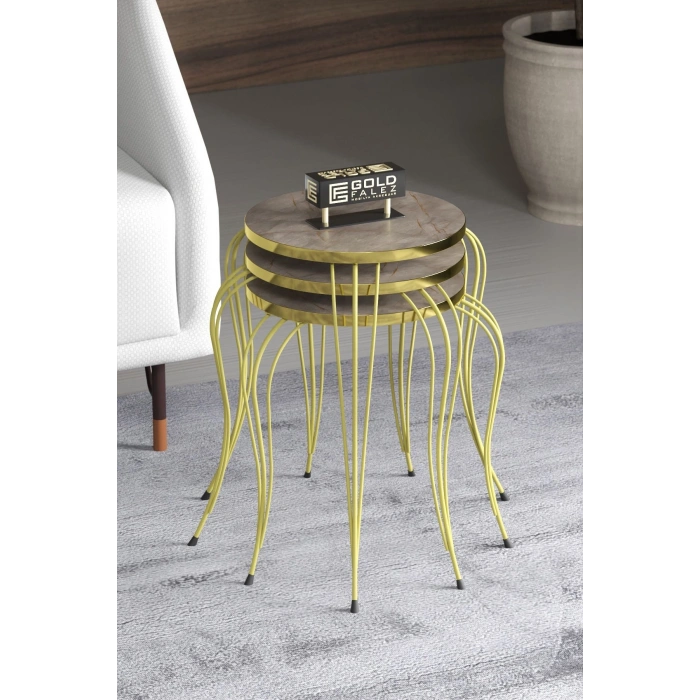 ZİGON SEHPA LÜKENS GOLD GORDİON