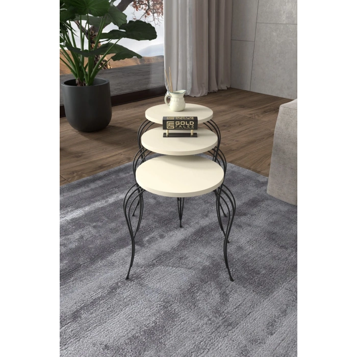 ZİGON SEHPA LÜKENS KREM