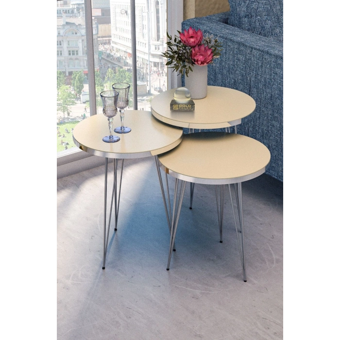 Zigon sehpa Mantar Yan sehpa Atlantik Çam