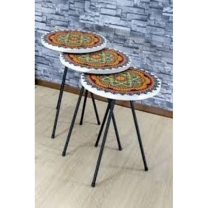 Zigon Sehpa Metal Ayak 2088 Desenli