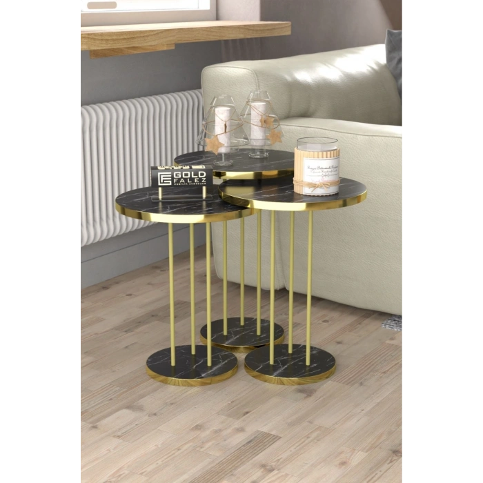 Zigon Sehpa Terra Bendir Gold