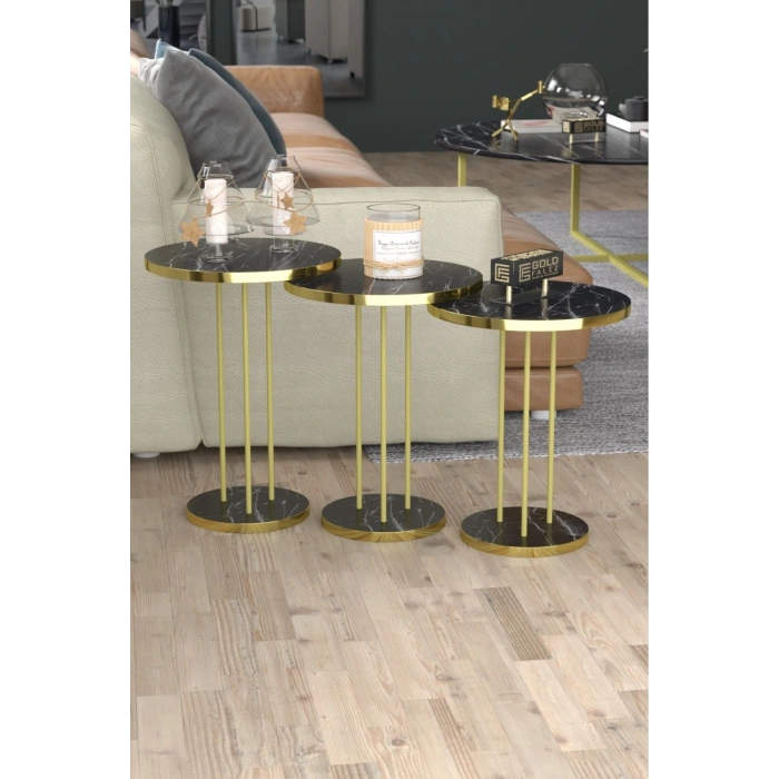 Zigon Sehpa Terra Bendir Gold