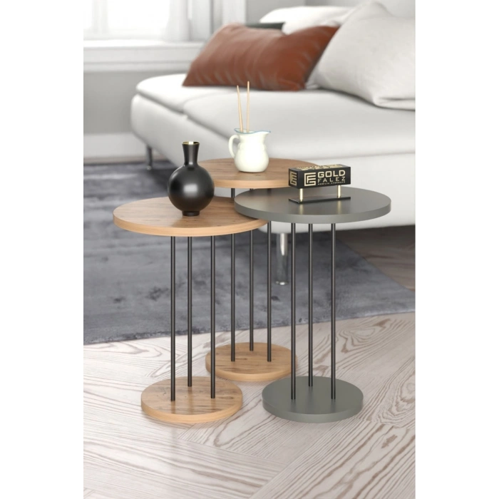 Zigon Sehpa Terra Ceviz Antrasit