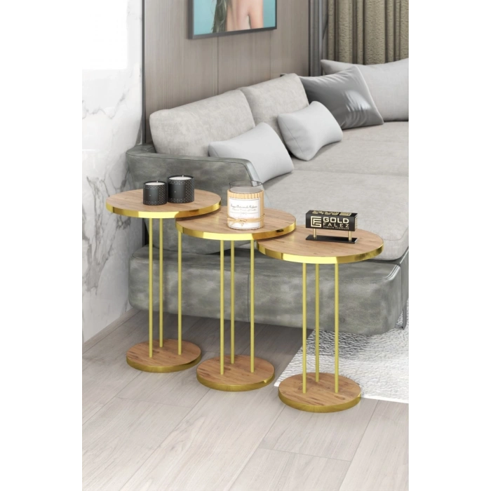 Zigon Sehpa Terra Gold Ceviz