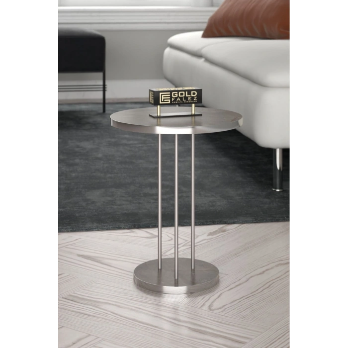 Zigon Sehpa Terra Gümüş Gordion