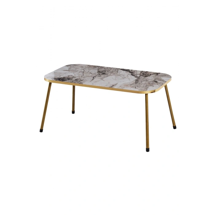 Zigon Sehpa Ve Orta Sehpa Kombin Set Altın Efes 3101