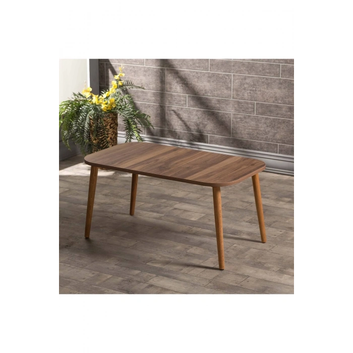 Zigon Sehpa Ve Orta Sehpa Kr Torna Ceviz Set 3006