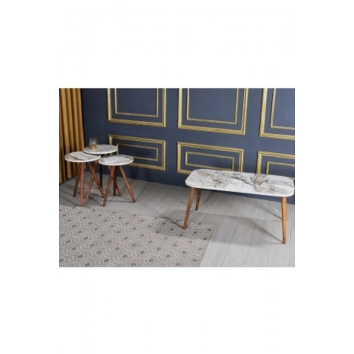 Zigon Sehpa ve Orta Sehpa Kr Torna Efes Set