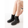 02-2137 Siyah Lastikli Günlük Kadın Bot