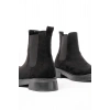 02-2137 Siyah Süet Lastikli Günlük Kadın Bot
