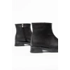 02-3033 Siyah Fermuarlı Günlük Kadın Bot