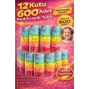 12 Kutu 600 Adet Renkli Lastik Toka Seti Karışık Renkli Saç Lastiği Çocuk ve Kadın Saç Tokası