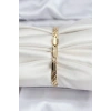 14K Gold Renk Kaplama Lazer Zincir Model CM Kadın Bileklik