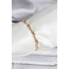 14K Gold Renk Kaplama Zincir Model CM Kadın Bileklik