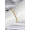 14K Gold Renk Kaplama Zincir Model Kadın CM Bileklik