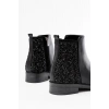 165-212 Siyah Taş Aksesuarlı Fermuarlı Günlük Kadın Bot