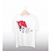 19 Mayıs Atatürkü Anma Gençlik Ve Spor Bayramı Baskılı Oversize T-shirt - Beyaz