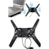 2 Fanlı Notebook Soğutucu Portatif Katlanabilir Laptop Soğutucu Fan Usbli Stand Bilgisayar Fanı