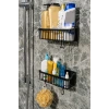 2 Li Plastik Yapışkanlı Askılı Mutfak- Banyo Rafı Düzenleyici Duş Şampuanlık
