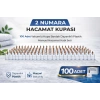 2 Numara Hacamat Kupası 100 Adet Vakumlu Kupa Bardak Dayanıklı Plastik Manuel Hacamat Kabı