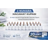 2 Numara Hacamat Kupası 20 Adet Vakumlu Kupa Bardak Dayanıklı Plastik Manuel Hacamat Kabı