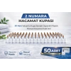 2 Numara Hacamat Kupası 50 Adet Vakumlu Kupa Bardak Dayanıklı Plastik Manuel Hacamat Kabı
