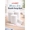 20 CM x 2 M Hidrofil Sargı Bezi Pamuklu Gazlı Bez Kısa Metraj Medikal Sarım Bezi 5 Adet