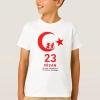 23 Nisan Çocuk Bayramı Baskılı Özel T-shirt - Beyaz