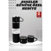 3 Bardaklı Termos Seti Anneler Gününe Özel Hediye Taşınabilir Sızdırmaz Isı Koruyucu