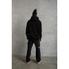 3 İplik Kapşonlu Sweatshirt Hoodie - Siyah